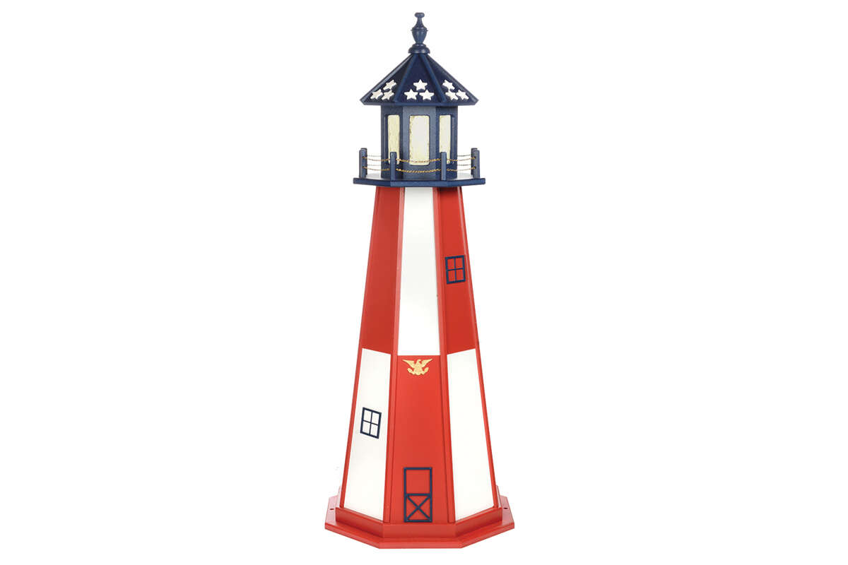 5' Patriotic Cape Henry Poly Lighthouse