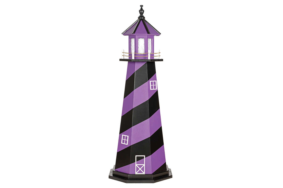 5' Ravens Wooden Lighthouse