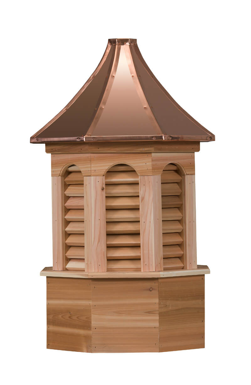 Prudential Series Cedar Cupola - Weymouth Octagon With Louvers