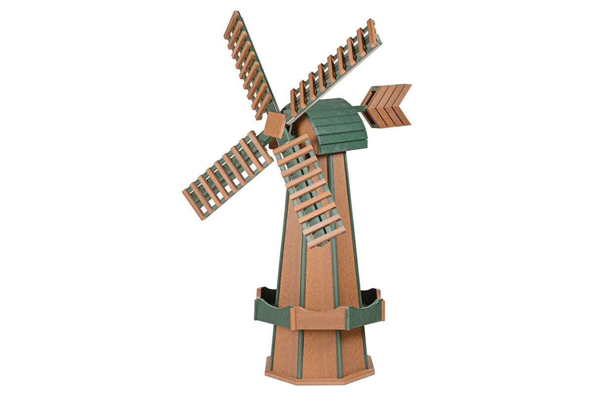 Large Poly Windmill - Cedar and Turf Green