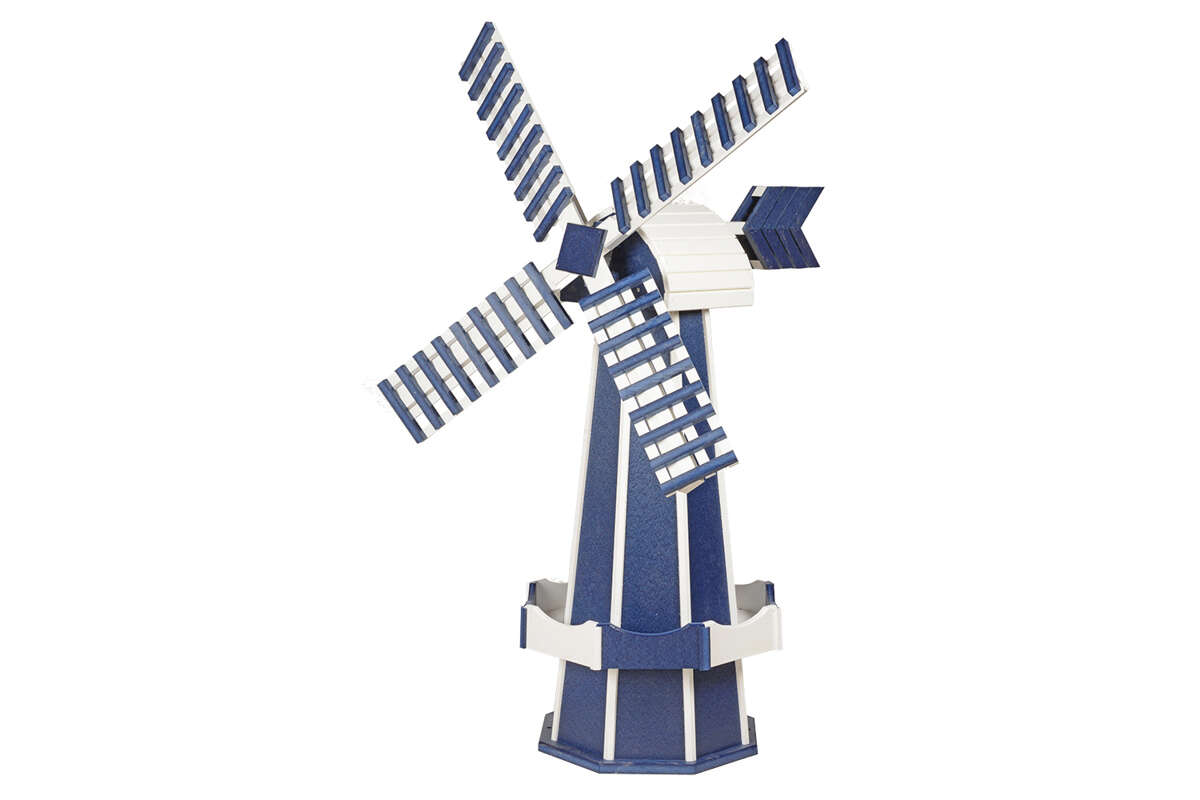 Large Poly Windmill - Patriot Blue and Ivory
