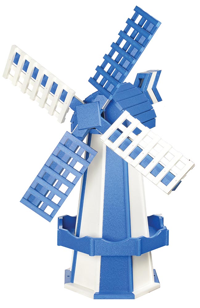 Medium Poly Windmill Blue and White