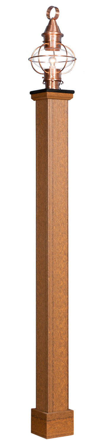 Norwell Lamp Post In Chestnut Poly Woodgrain 4014.2328