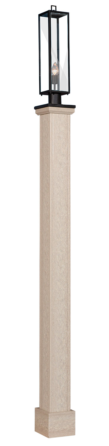 Norwell Lamp Post In Ivory Poly Woodgrain 4014.2332