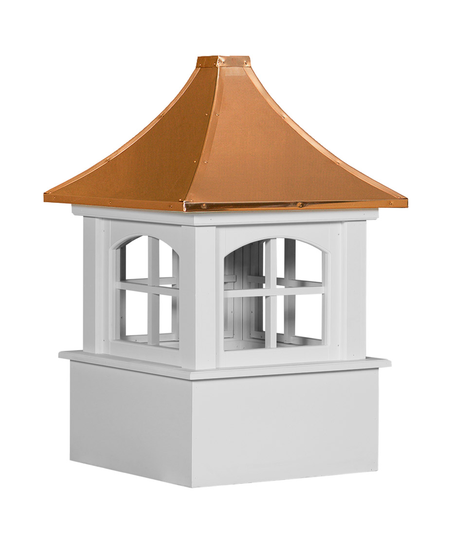 Huntington Series Vinyl Cupola - Norwell With Arched Windows