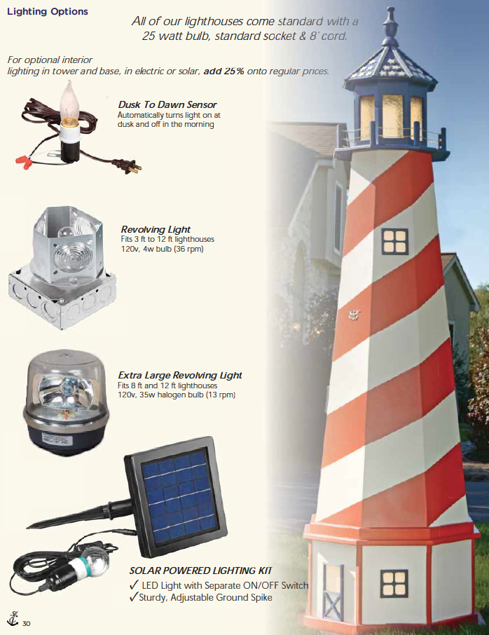 Lighthouse Lighting Options