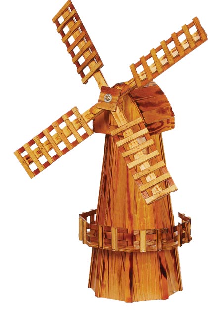 Medium Wood Windmill