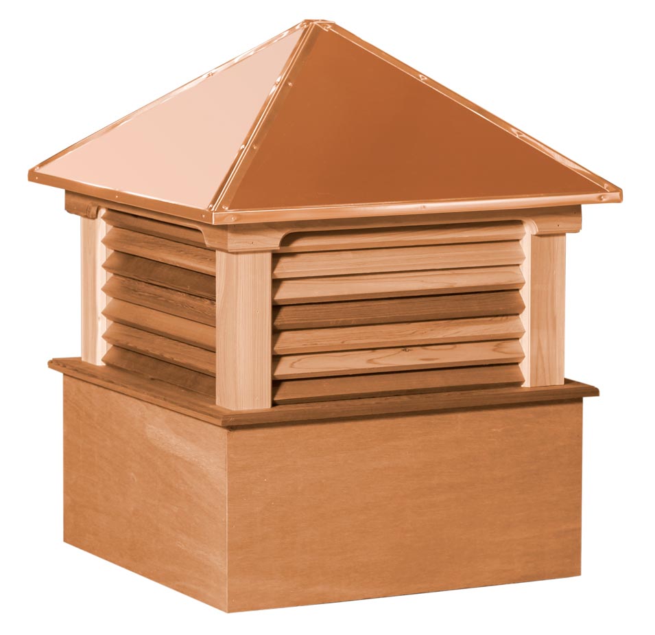 Norwell Hip With Louvers - Vinyl Cupola