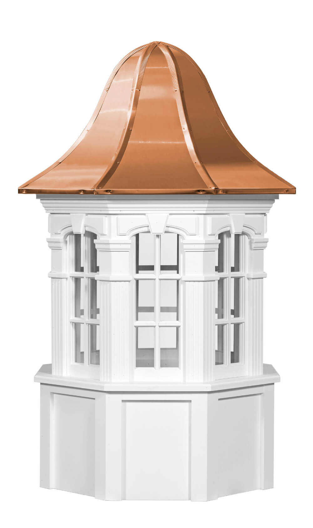Hancock Series Vinyl - Weymouth Octagon Cupola With Windows & Bell Roof