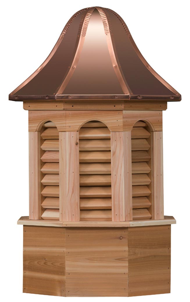 Prudential Series Cedar Cupola - Weymouth Octagon With Louvers & Bell Roof