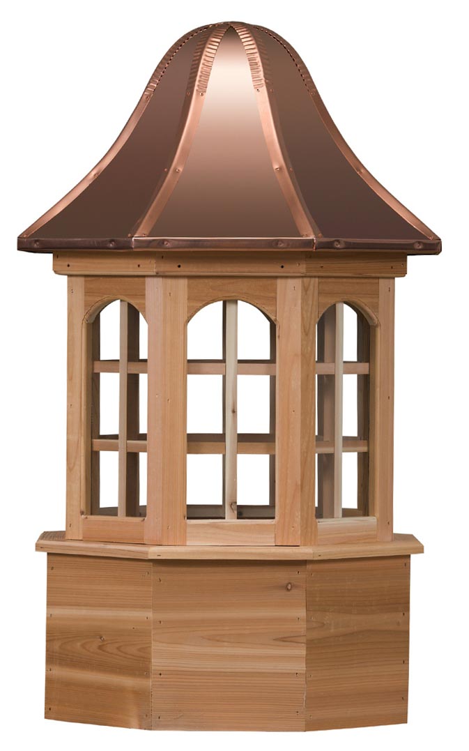 Weymouth Octagon With Windows And Bell Roof - Cedar Cupola