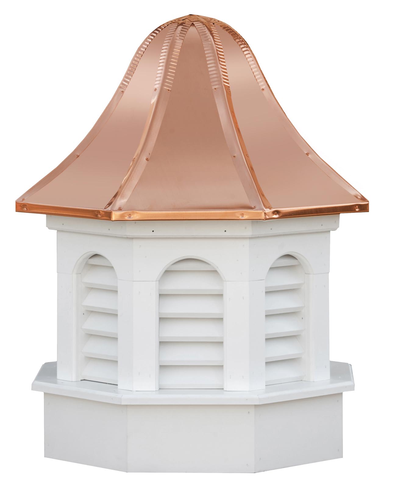 Weymouth With Louvers & Bell Roof - Vinyl Cupola