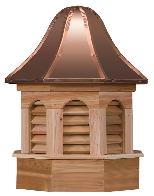 Weymouth With Louvers & Bell Roof - Cedar Cupola