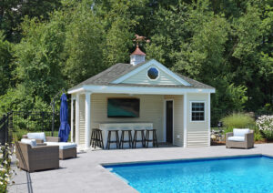 Custom 12x18 Swan Pool House