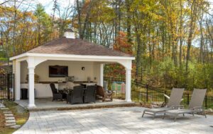 Custom Vinyl Pool House in Middletown, Massachusetts