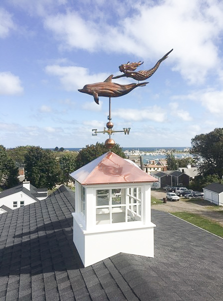 A custom Zephyr Cupola with a weathervane on top.