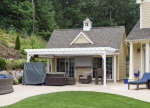 Custom Pool House in Wayland, Massachusetts