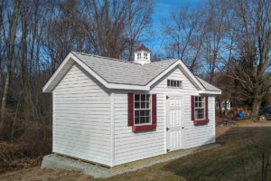 A Custom 10 x 18 Cape Cod Sudbury Shed with a Cupola