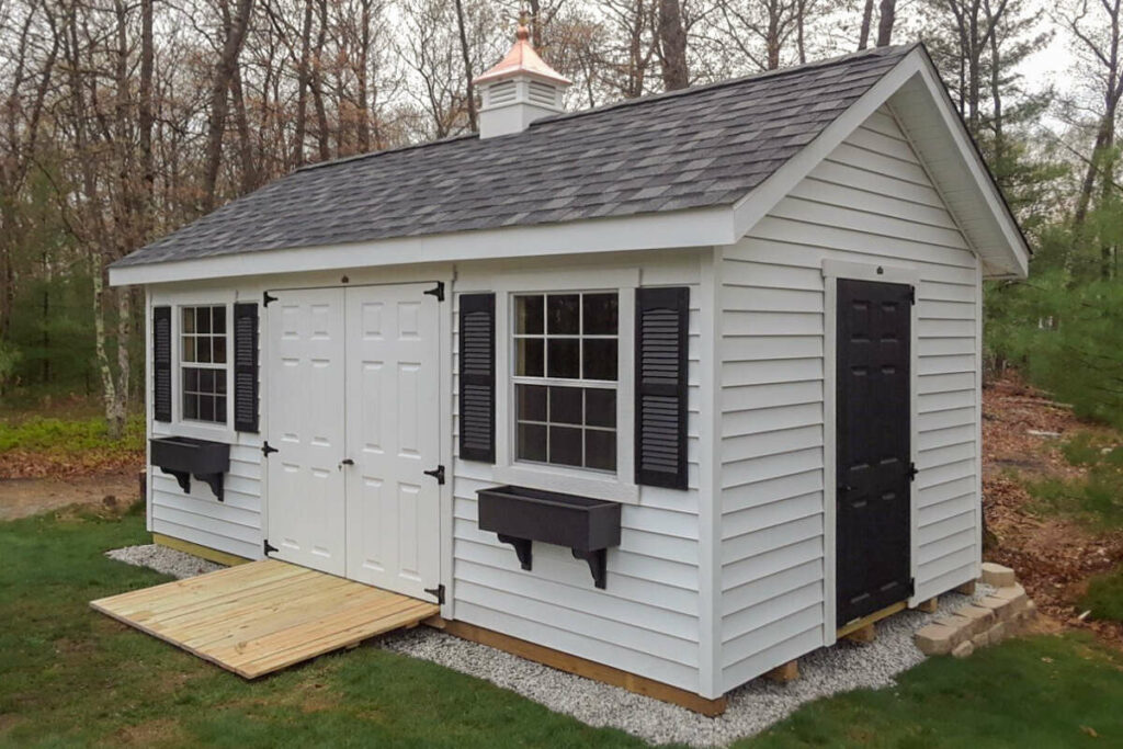 Custom 10x18 Storage Shed And Cupola In Bellingham, MA - Outdoor Personia