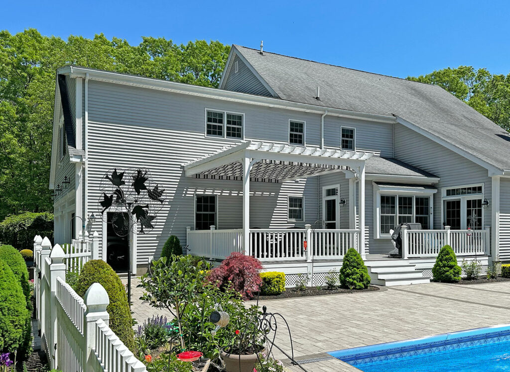 Custom 14x16 Vinyl Pergola in Medway, MA