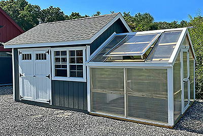 Custom Greenhouse Shed Chicken Coop Combo