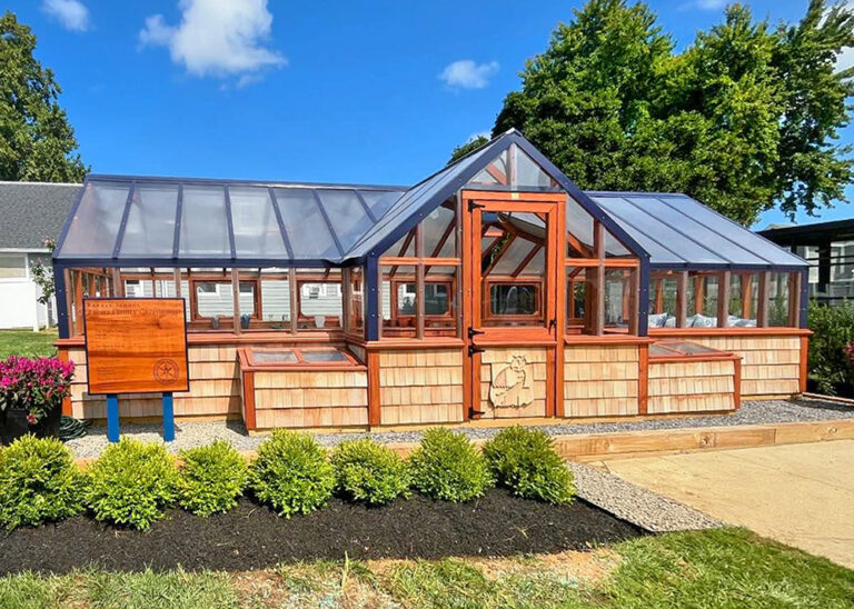 Outdoor Personia Custom 12x30 Greenhouse - Ranney School front