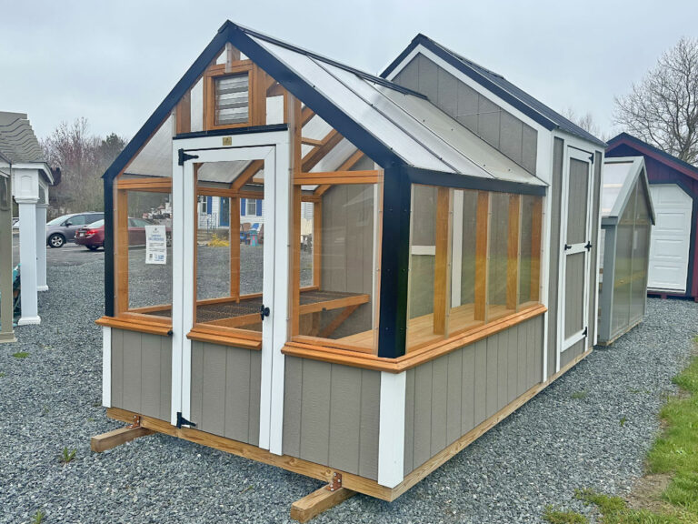 Outdoor Personia in-stock greenhouse / shed combo-4016.019-02