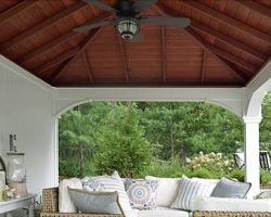 Exposed Ceiling in Poolside Pavilion