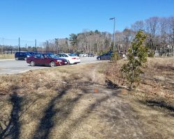 Proposed location for foot bridge.