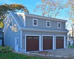 24x36 custom 3-car Garage in Marion, MA