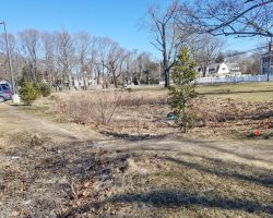 Proposed location for foot bridge.