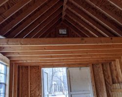 Interior Loft Inside Shed