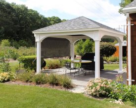 Pavilion adds value and beauty to any backyard patio.