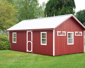 This very large chicken coop has enough room for all your chickens plus room for supplies, and is built to last.