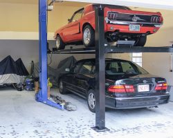 This fully finished personalized garage features sheetrock interior, electrical package, & lots of storage space.