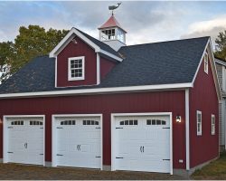 Custom 3 car garage in Ashland, Massachusetts