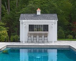 Custom Swan Pool Sheds