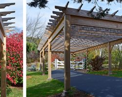 Views of the 14x40 Swan Wood Pergola
