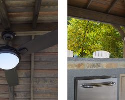Custom Pavilion Fan and Light Fixture