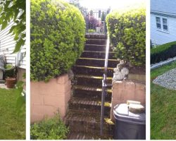 Space for delivery and installing garden shed