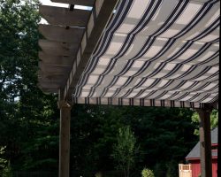 A Swan Custom Wood Pergola in Stowe, MA