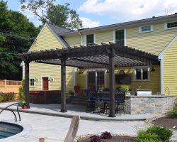 A Swan Custom Wood Pergola in Stowe, MA