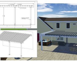 custom wood pergola plans