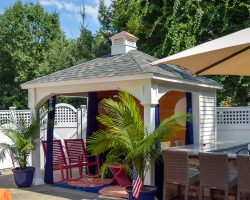 Custom Vinyl Pool House Side View