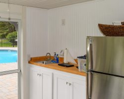 Custom Pool House With Mini Kitchen