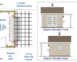 Plans for the Outdoor Personia Custom Pool House