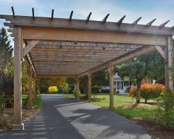 Tuscan inspired 14x40 Swan Wood Pergola
