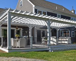 shady pergola in Hingham, MA