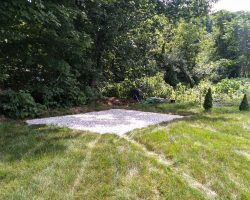 Stone Foundation for Custom Garage