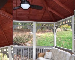 10x12 Swan Gazebo interior